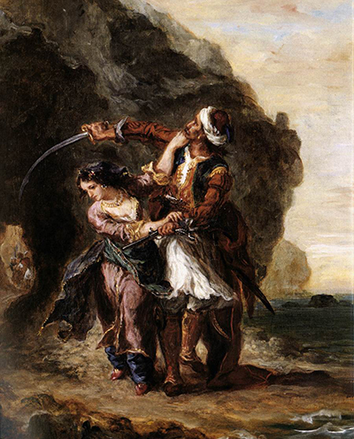 The Bride of Abydos Eugene Delacroix